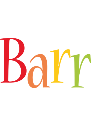 Barr birthday logo
