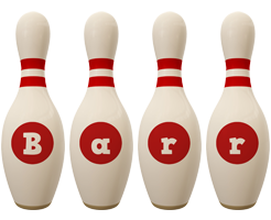 Barr bowling-pin logo