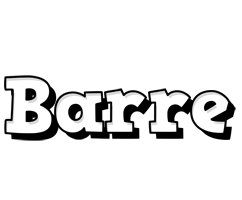 Barre snowing logo