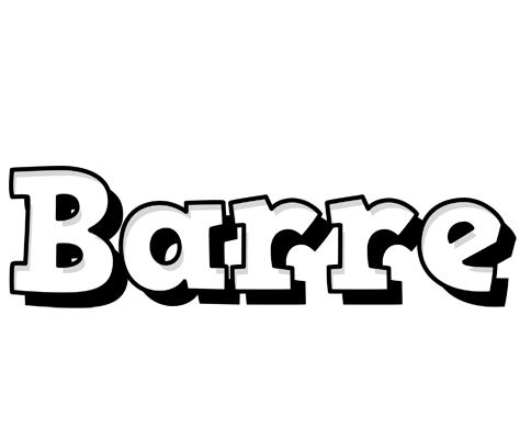 Barre snowing logo