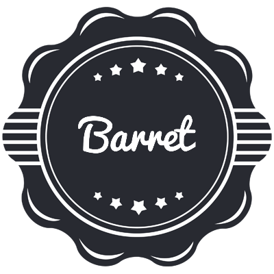 Barret badge logo