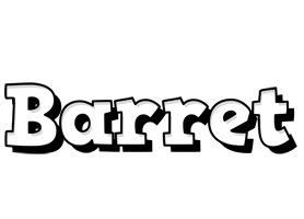 Barret snowing logo