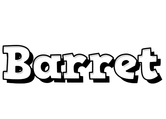 Barret snowing logo