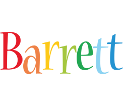 Barrett birthday logo