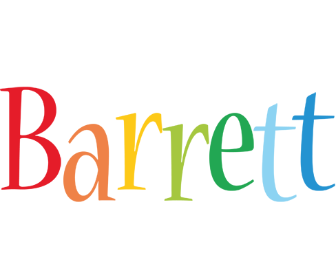 Barrett birthday logo