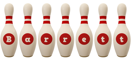 Barrett bowling-pin logo