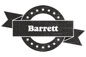 Barrett grunge logo