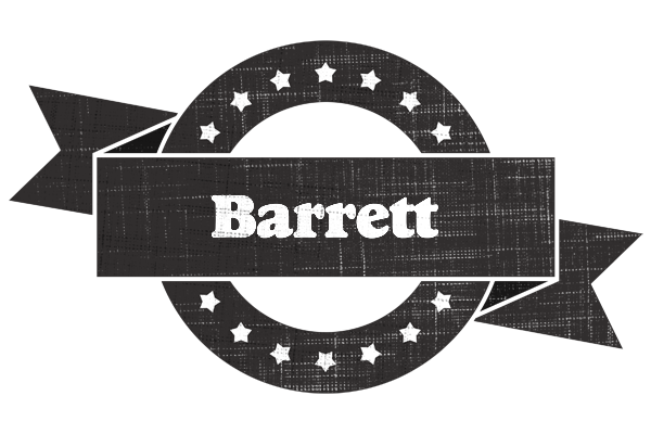 Barrett grunge logo