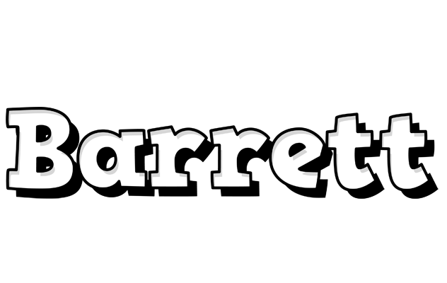 Barrett snowing logo