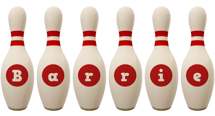 Barrie bowling-pin logo