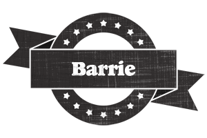 Barrie grunge logo