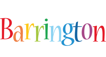 Barrington birthday logo