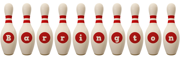 Barrington bowling-pin logo