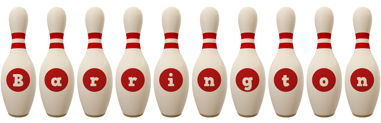 Barrington bowling-pin logo
