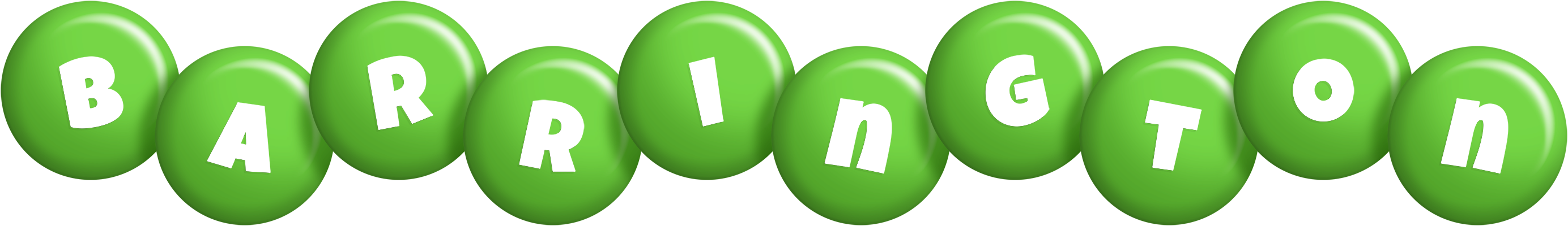 Barrington candy-green logo