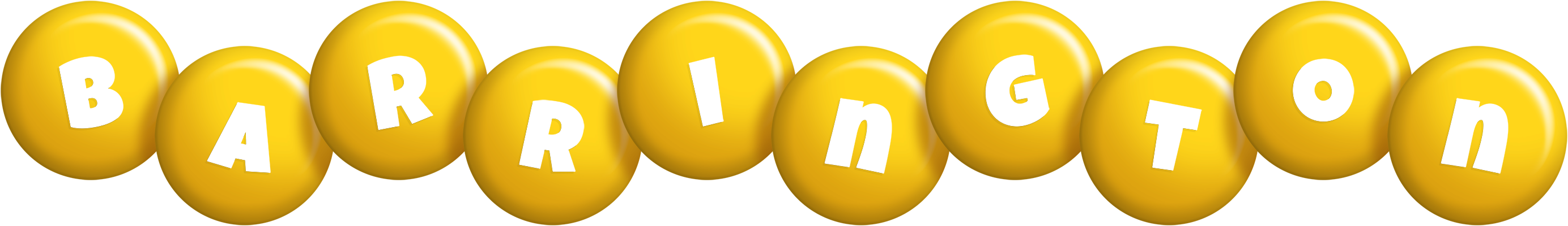Barrington candy-yellow logo