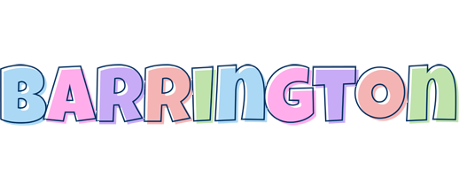 Barrington pastel logo