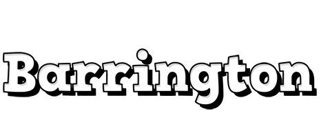 Barrington snowing logo