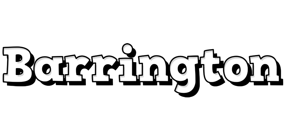 Barrington snowing logo