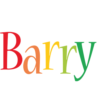 Barry birthday logo