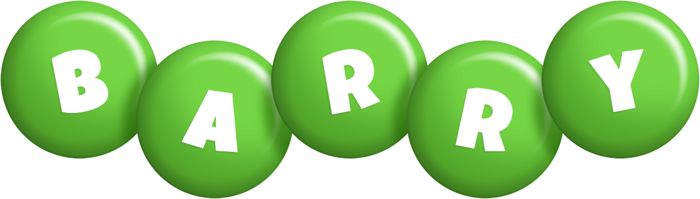 Barry candy-green logo