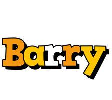 Barry cartoon logo