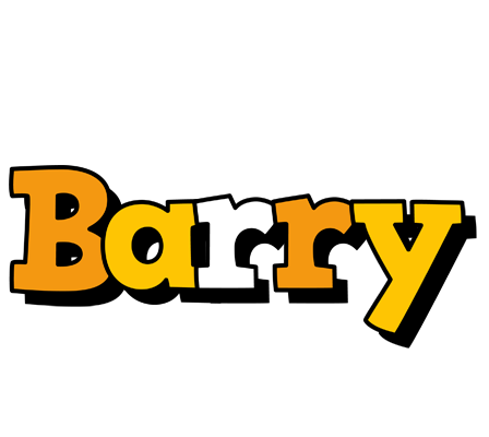 Barry cartoon logo
