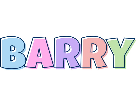 Barry pastel logo