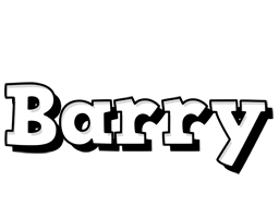 Barry snowing logo