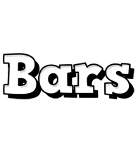 Bars snowing logo