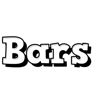 Bars snowing logo