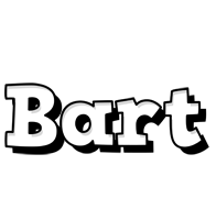 Bart snowing logo