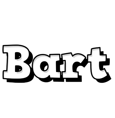 Bart snowing logo