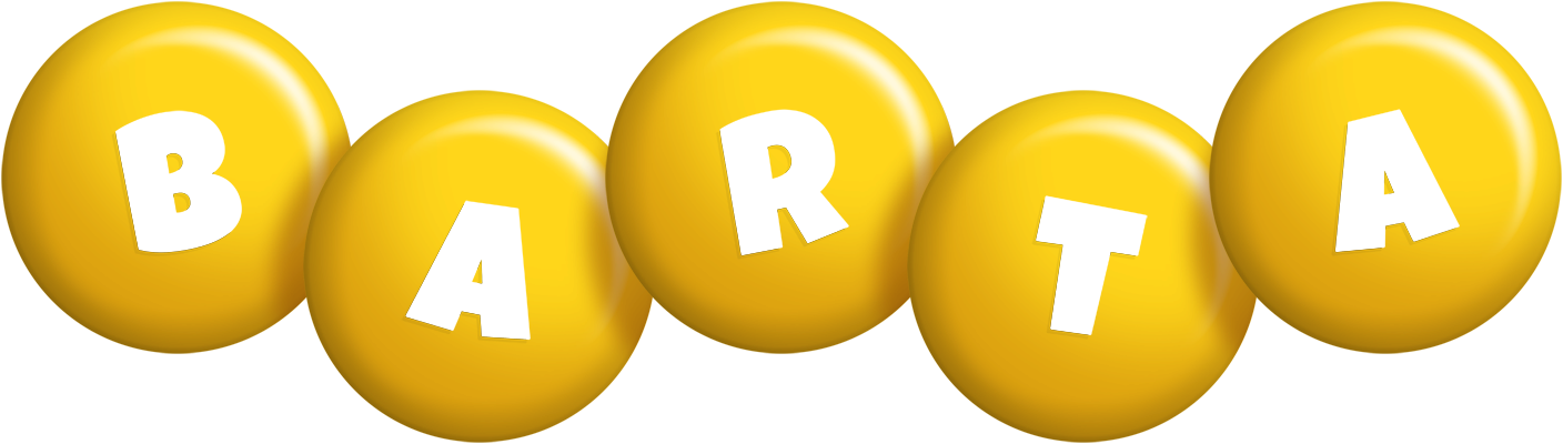 Barta candy-yellow logo