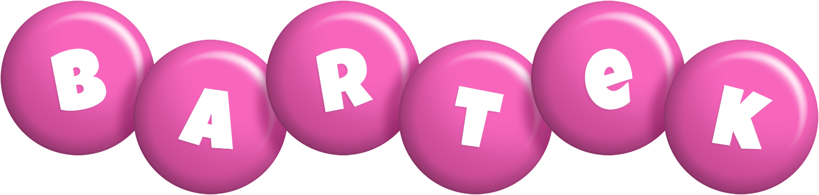 Bartek candy-pink logo