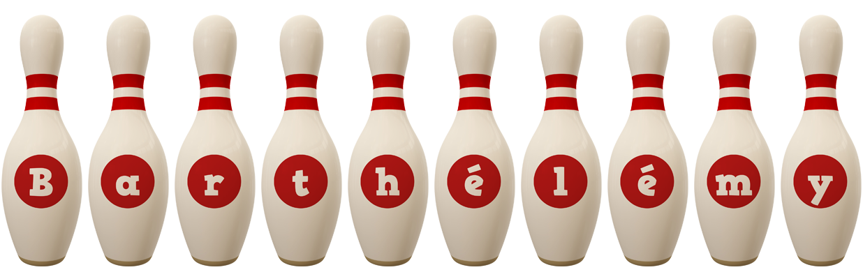 Barthélémy bowling-pin logo