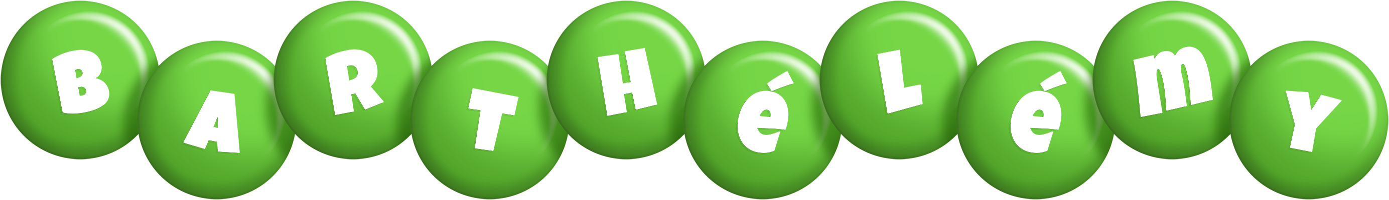 Barthélémy candy-green logo