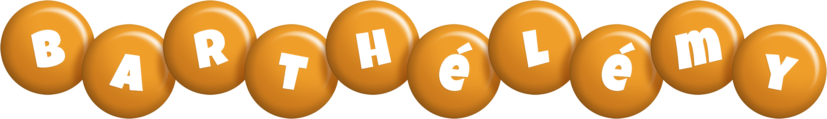 Barthélémy candy-orange logo