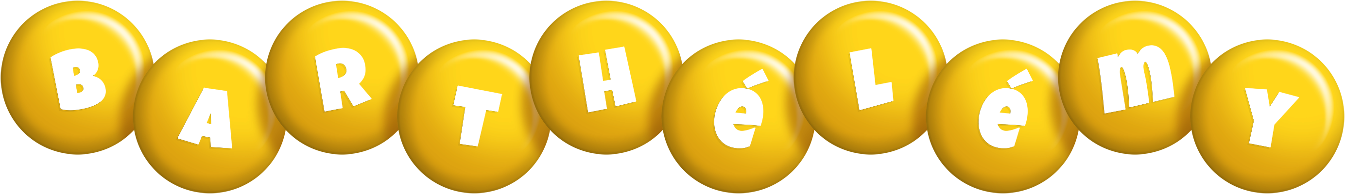 Barthélémy candy-yellow logo