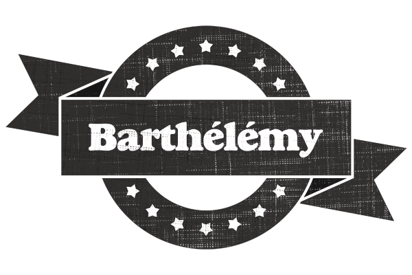 Barthélémy grunge logo