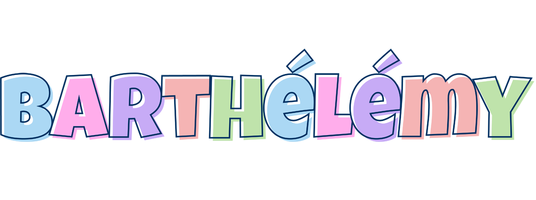 Barthélémy pastel logo