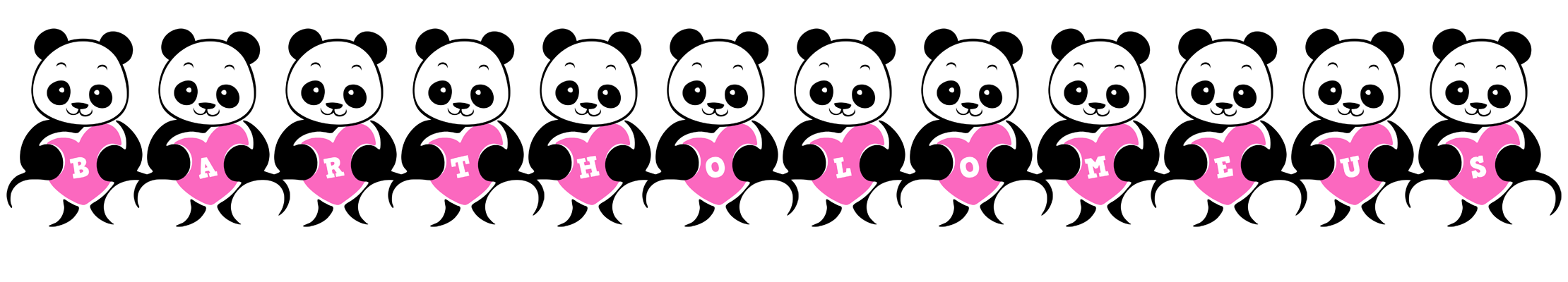 Bartholomeus love-panda logo
