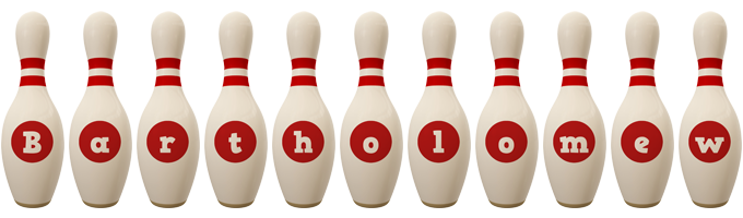 Bartholomew bowling-pin logo