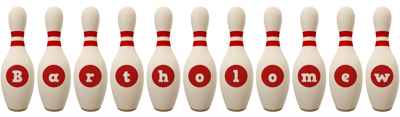 Bartholomew bowling-pin logo
