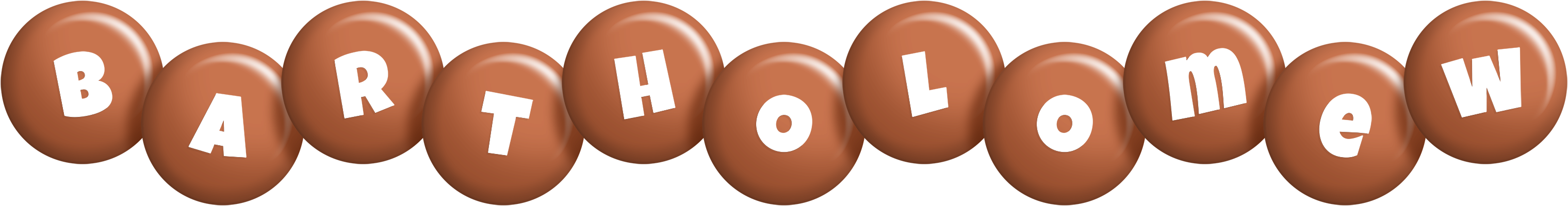 Bartholomew candy-brown logo