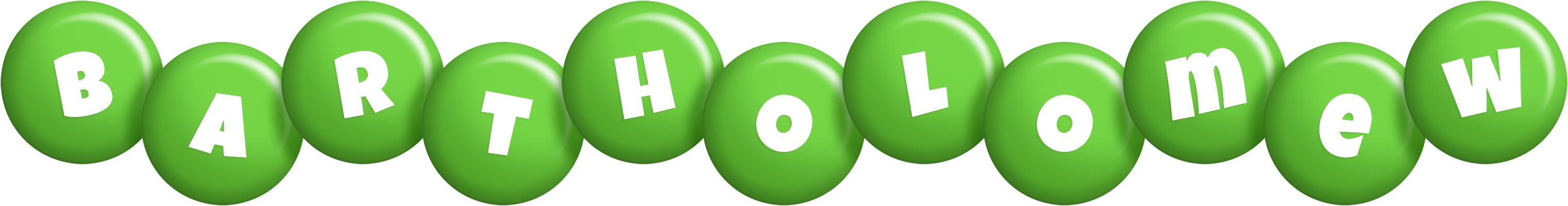 Bartholomew candy-green logo