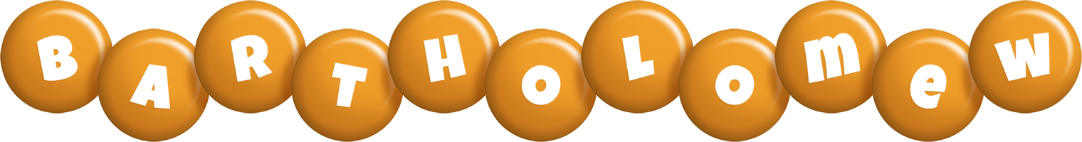 Bartholomew candy-orange logo