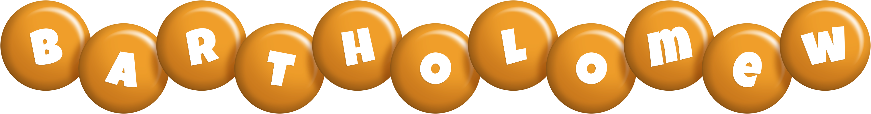 Bartholomew candy-orange logo
