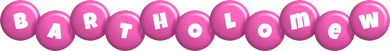 Bartholomew candy-pink logo