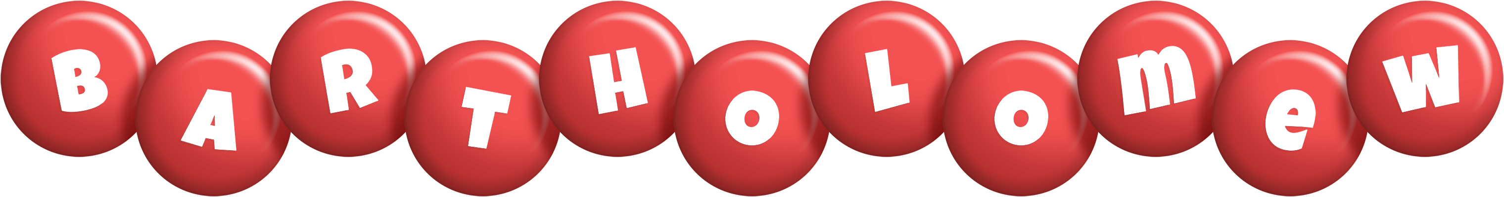 Bartholomew candy-red logo